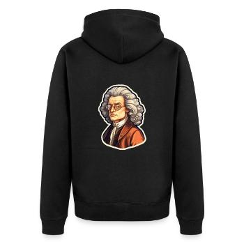 Newton - Veste à capuche bio Premium Unisexe - noir - Dos - Nico (187cm)