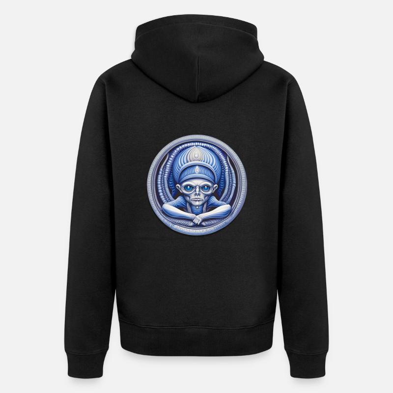 Yog-Sothoth Lovecraft - Unisex Premium Bio Zip Hoodie - Schwarz