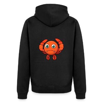 Craw Mignon Dessin Animé Kawaii Aquarelle Animal De Compagnie - Veste à capuche bio Premium Unisexe - noir - Dos - Nico (187cm)