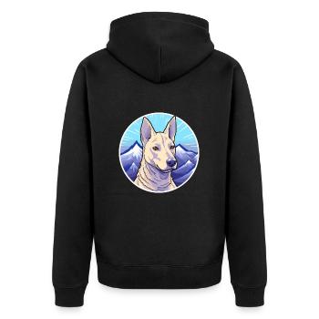 Bleu Thai Ridgeback chien race Cartoon Kawaii eau - Veste à capuche bio Premium Unisexe - noir - Dos - Nico (187cm)