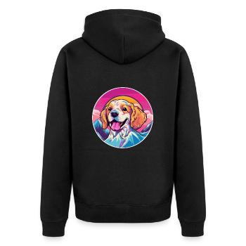 Ratonero Bodeguero Andaluz Race De Chien Cartoon Kawai - Veste à capuche bio Premium Unisexe - noir - Dos - Nico (187cm)