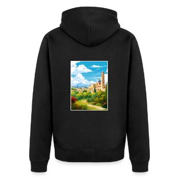 Cordoue Espagne Vintage voyage affiche WPA Souvenir - Veste à capuche bio Premium Unisexe - noir - Dos - Nico (187cm)