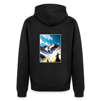 Arapahoe Basin Colorado Vintage voyage affiche WPA - Veste à capuche bio Premium Unisexe - noir - Dos - Nico (187cm)