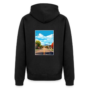Vernal Utah affiches Vintage voyage affiche Souvenir - Veste à capuche bio Premium Unisexe - noir - Dos - Nico (187cm)