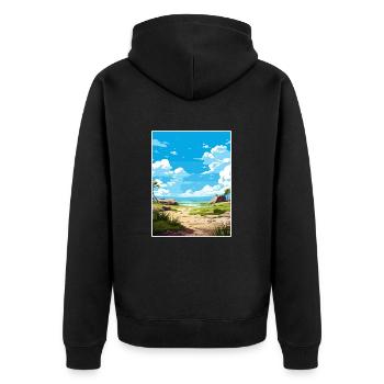 Parc national de Barra Hunda Costa Rica affiche de voyage - Veste à capuche bio Premium Unisexe - noir - Dos - Nico (187cm)