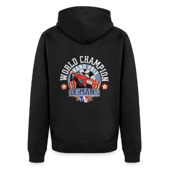 World Champion speedway vintage - Veste à capuche bio Premium Unisexe - noir - Dos - Nico (187cm)
