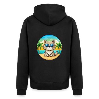 Lunettes de soleil Colorpoint Persian Cat Breed Cartoon - Veste à capuche bio Premium Unisexe - noir - Dos - Nico (187cm)