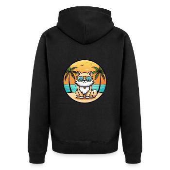 Lunettes de soleil Colorpoint Persian Cat Breed Cartoon - Veste à capuche bio Premium Unisexe - noir - Dos - Nico (187cm)