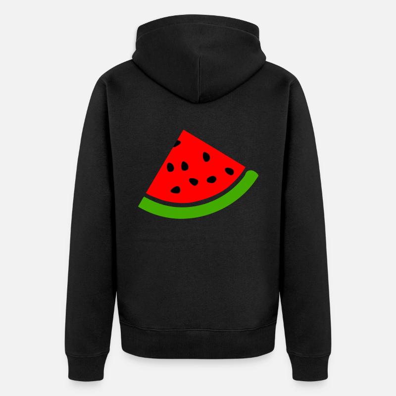 Melon pastèque - Veste à capuche bio Premium Unisexe - noir