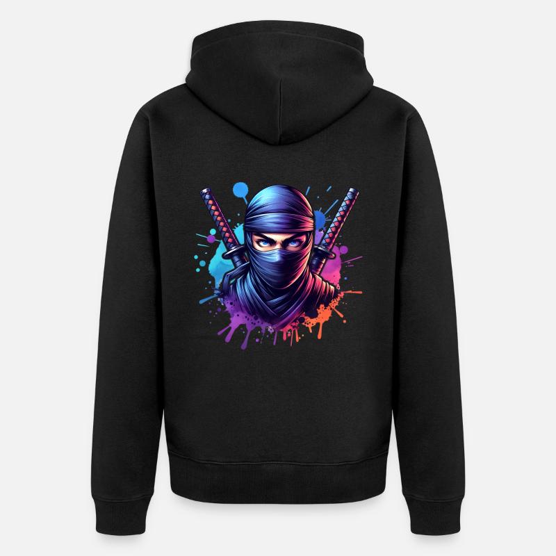 Ninja - Veste à capuche bio Premium Unisexe - noir