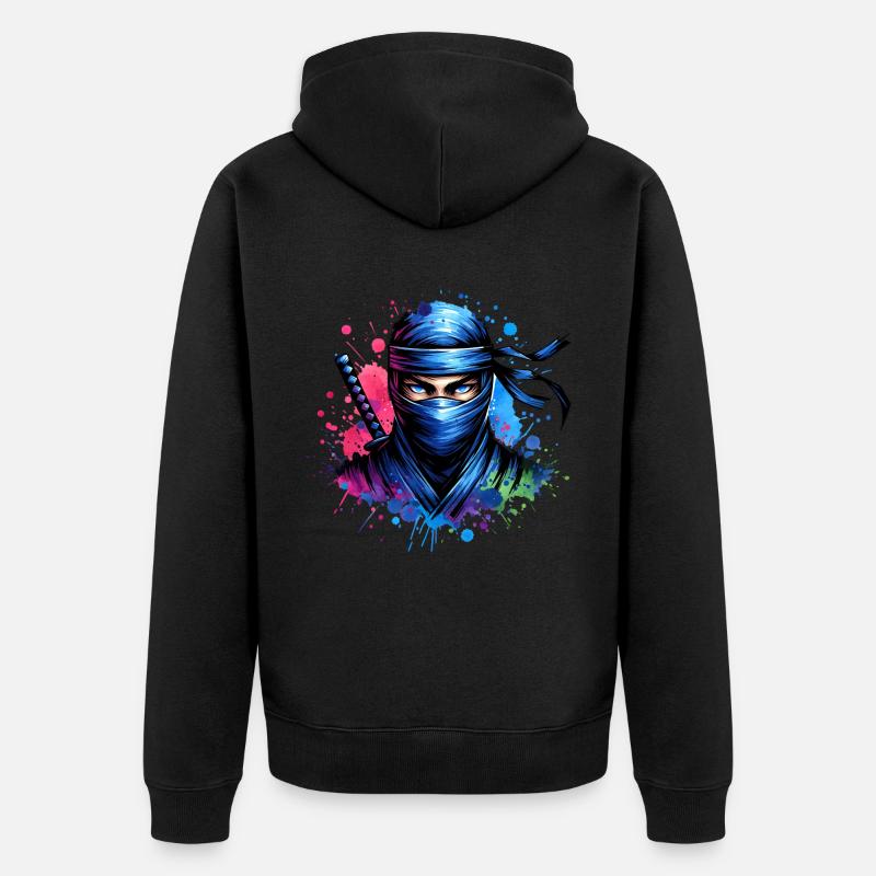 Ninja - Veste à capuche bio Premium Unisexe - noir