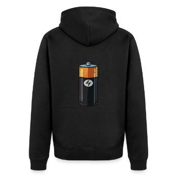 pile - Veste à capuche bio Premium Unisexe - noir - Dos - Nico (187cm)