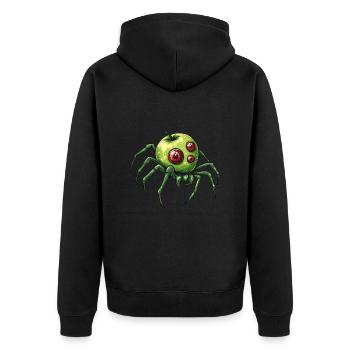 Apple Spider Apple Spider - Unisex Premium Organic Zip Hoodie - black - Back - Nico (187cm)