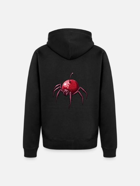 Cherry Spider Cherry Spider - Unisex Premium Organic Zip Hoodie - black