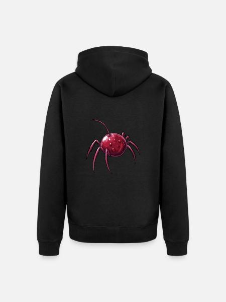 Cherry Spider Cherry Spider - Unisex Premium Organic Zip Hoodie - black