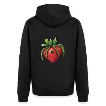 araignée fraise araignée fraise - Veste à capuche bio Premium Unisexe - noir - Dos - Nico (187cm)