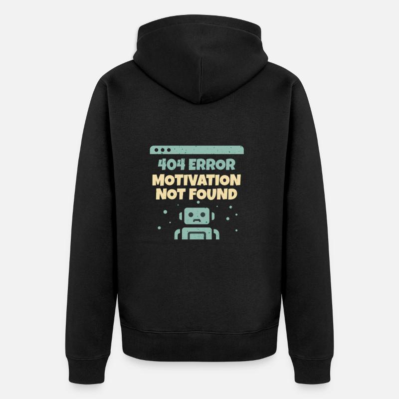 Motivation introuvable - Veste à capuche bio Premium Unisexe - noir
