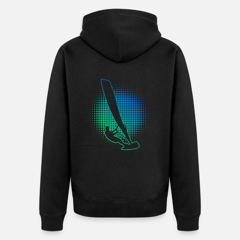 Surf Windsurf Windsurfer Homme - Veste à capuche bio Premium Unisexe - noir
