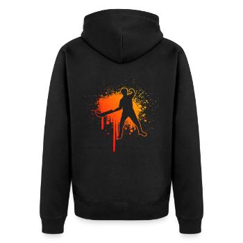 Pelote Pelote vasca Jai Alai Hommes Pelote Basque - Veste à capuche bio Premium Unisexe - noir - Dos - Nico (187cm)