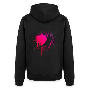 Handball Joueuses de handball Handball Joueuses De handball Jeux de handball - Veste à capuche bio Premium Unisexe - noir - Dos - Nico (187cm)