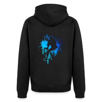 Escalade Grimpeurs Bloc Escalade - Veste à capuche bio Premium Unisexe - noir - Dos - Nico (187cm)