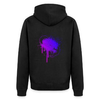 Kitesurfing Kitesurfing Women Kite Kite Kitesurfer Kitesurfer - Unisex Premium Organic Zip Hoodie - black - Back - Nico (187cm)