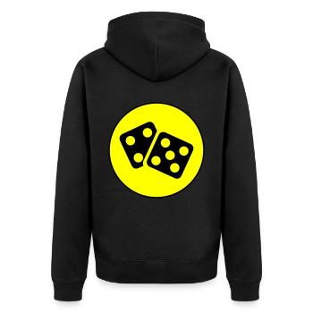 Cercle du casino Dice - Veste à capuche bio Premium Unisexe - noir - Dos - Nico (187cm)