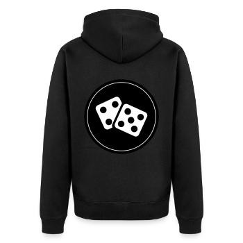 Cercle du casino Dice - Veste à capuche bio Premium Unisexe - noir - Dos - Nico (187cm)