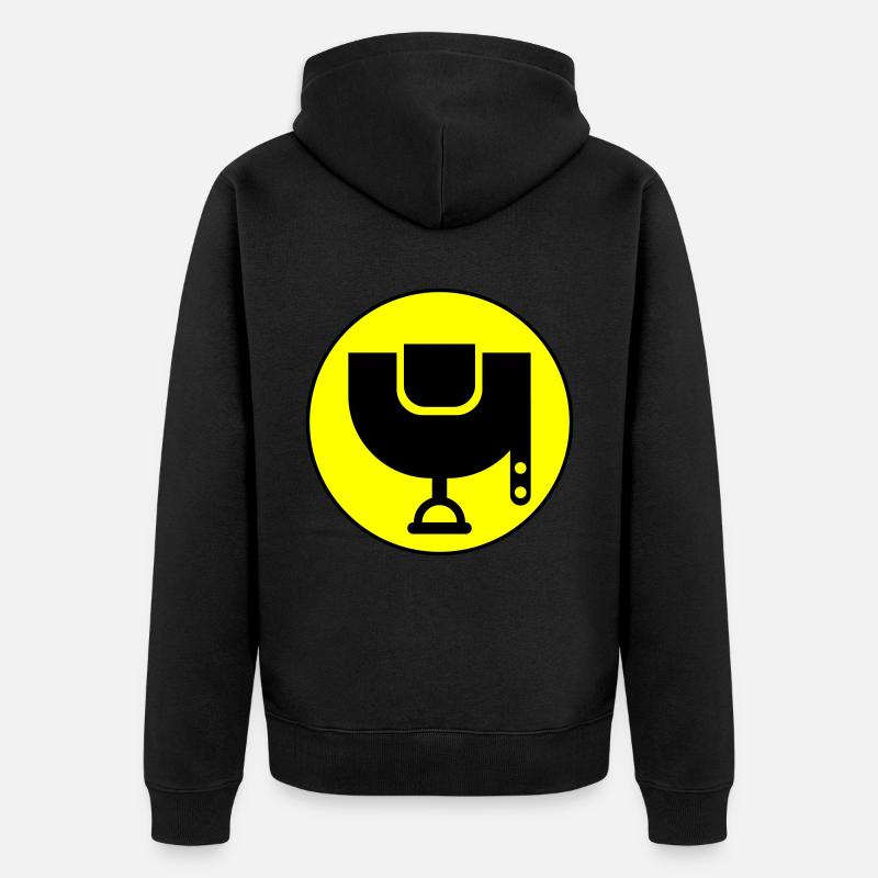 Icône de selle - Veste à capuche bio Premium Unisexe - noir