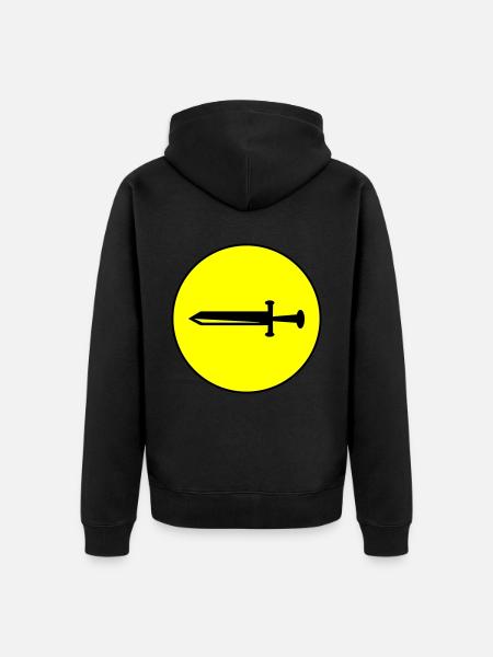 Icône d’épée - Veste à capuche bio Premium Unisexe - noir
