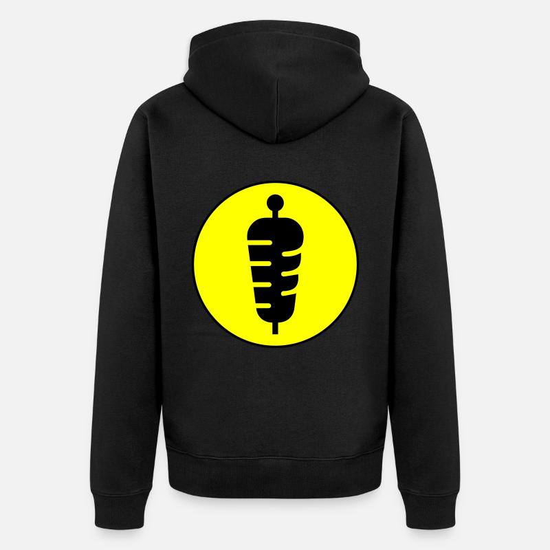 Icône sandwich - Veste à capuche bio Premium Unisexe - noir