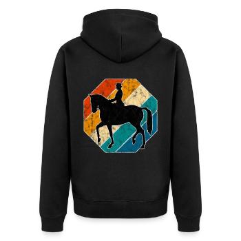 Dressage Équitation Cavaliers de dressage Équitation Équitation - Veste à capuche bio Premium Unisexe - noir - Dos - Nico (187cm)