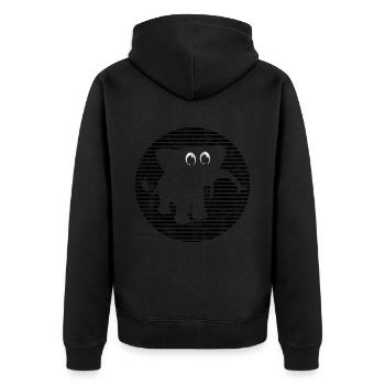 Éléphant Éléphant pour enfants - Veste à capuche bio Premium Unisexe - noir - Dos - Nico (187cm)