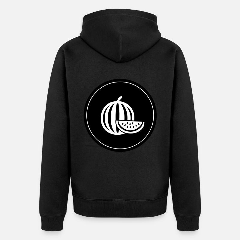 Fruit du melon - Veste à capuche bio Premium Unisexe - noir