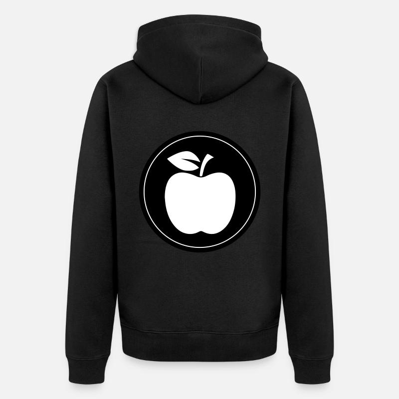 Symbole Apple - Veste à capuche bio Premium Unisexe - noir