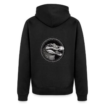 Crocodile - Veste à capuche bio Premium Unisexe - noir - Dos - Nico (187cm)