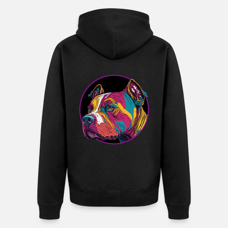 Pitpull - Unisex Premium Bio Zip Hoodie - Schwarz