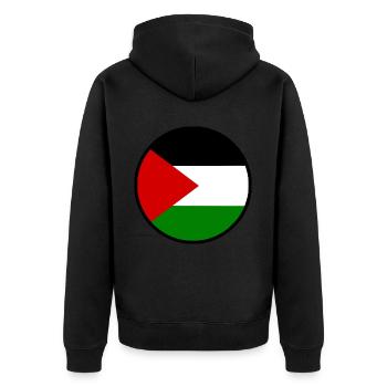 Free palestine Palestine - Veste à capuche bio Premium Unisexe - noir - Dos - Nico (187cm)