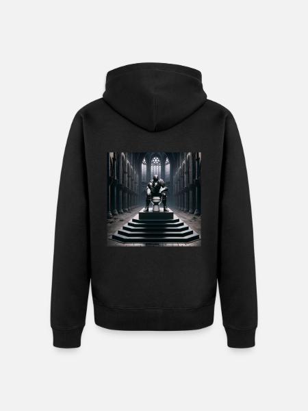 Fart Souls - Hollow Knight on Porcelain Throne #09 - Ekologisk premiumluvjack unisex - svart