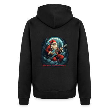 Joyeux Noël - Veste à capuche bio Premium Unisexe - noir - Dos - Nico (187cm)