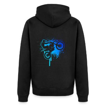 Freestyle Motocross Dirt Bike Femme Dirt Bike - Veste à capuche bio Premium Unisexe - noir - Dos - Nico (187cm)