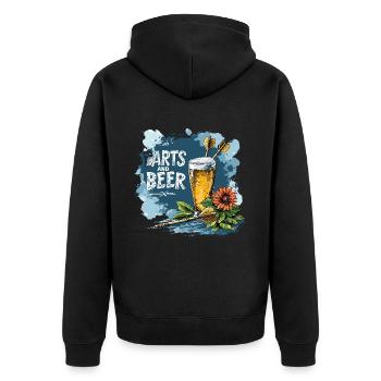 Fléchettes Et Bière Fléchettes Dictons Sports - Veste à capuche bio Premium Unisexe - noir - Dos - Nico (187cm)