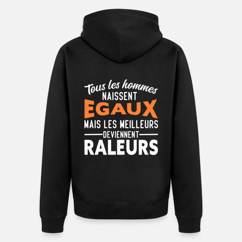 les meilleurs Raleurs - Veste à capuche bio Premium Unisexe - noir