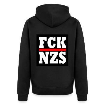 Fck nzs - Veste à capuche bio Premium Unisexe - noir - Dos - Nico (187cm)
