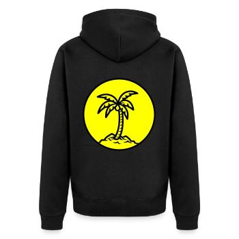Symbole de Palm Island Été - Veste à capuche bio Premium Unisexe - noir - Dos - Nico (187cm)