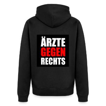 Médecins contre la droite - Veste à capuche bio Premium Unisexe - noir - Dos - Nico (187cm)