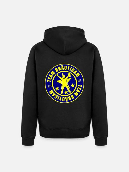 Team Groom Wedding - Unisex Premium Organic Zip Hoodie - black