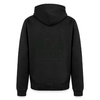 Randonneurs Randonnée Montagne Forêts Nature - Veste à capuche bio Premium Unisexe - noir - Dos - Nico (187cm)