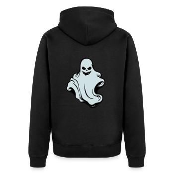 Der Geist - le fantôme - Veste à capuche bio Premium Unisexe - noir - Dos - Nico (187cm)