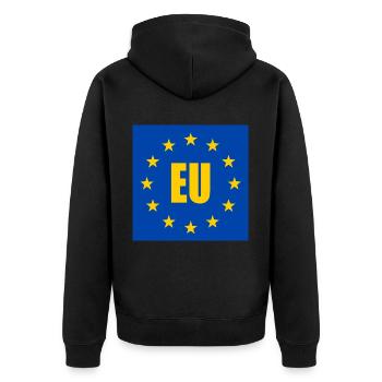 UE - Europe - Veste à capuche bio Premium Unisexe - noir - Dos - Nico (187cm)